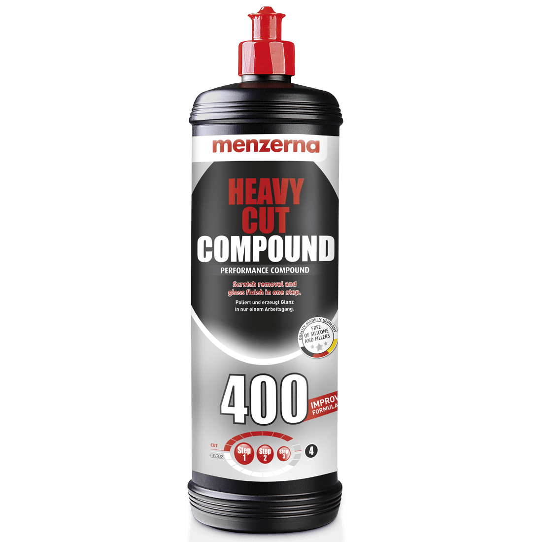 Menzerna Fast Gloss FG 400 – Polish Abrasif Haute Brillance 1000 Ml – Élimine Rayures 1200 Et Hologrammes