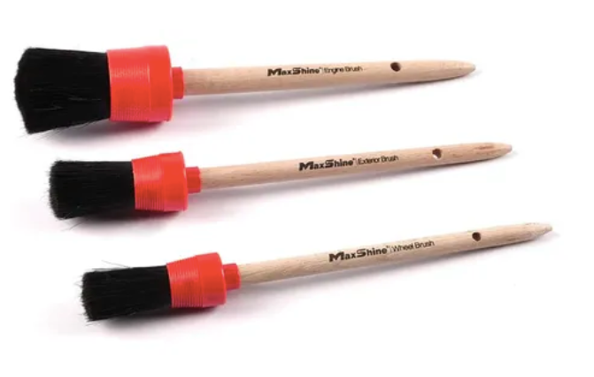 Kit Brochas X 3U Simil Max Shine – Cabo de Madera y cerdas de Pelo